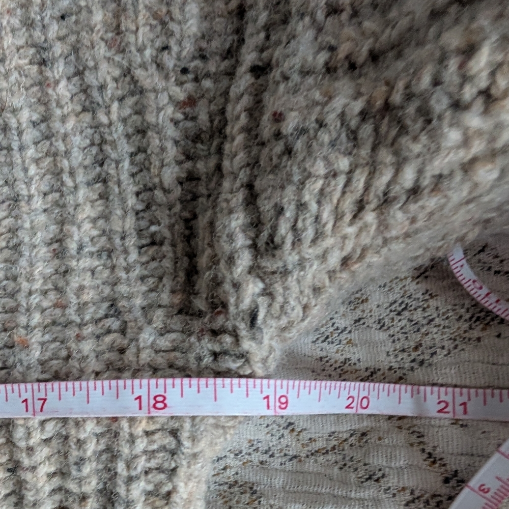 🐑 Frank & Oak Lambswool Oatmeal V-Neck Sweater - XS - Picture 5 of 8